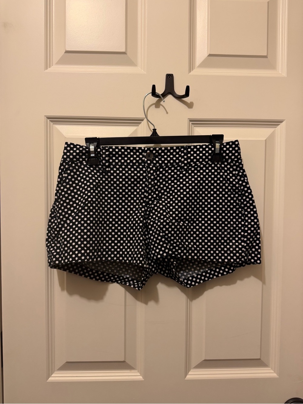 Old Navy Navy and White Polka Dot Skirt